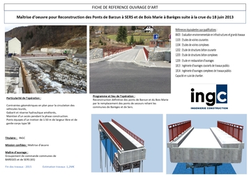 OUVRAGES COURANTS (PORTEE