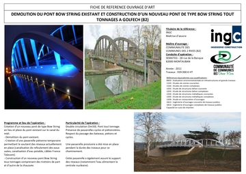 OUVRAGES NON COURANTS (PORTEE>40m)  OUVRAGES NON COURANTS (PORTEE>40m)