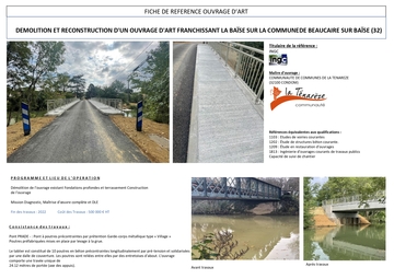 OUVRAGES COURANTS (PORTEE