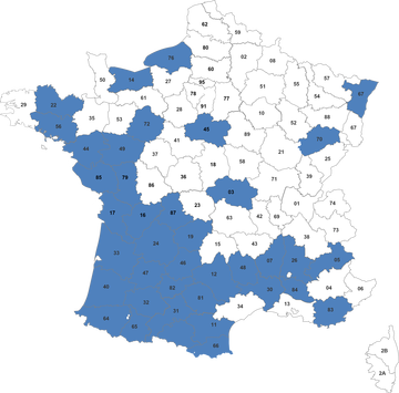 LOCALISATION DES CHANTIERS INGC 